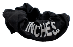 INCHES logo scrunchie