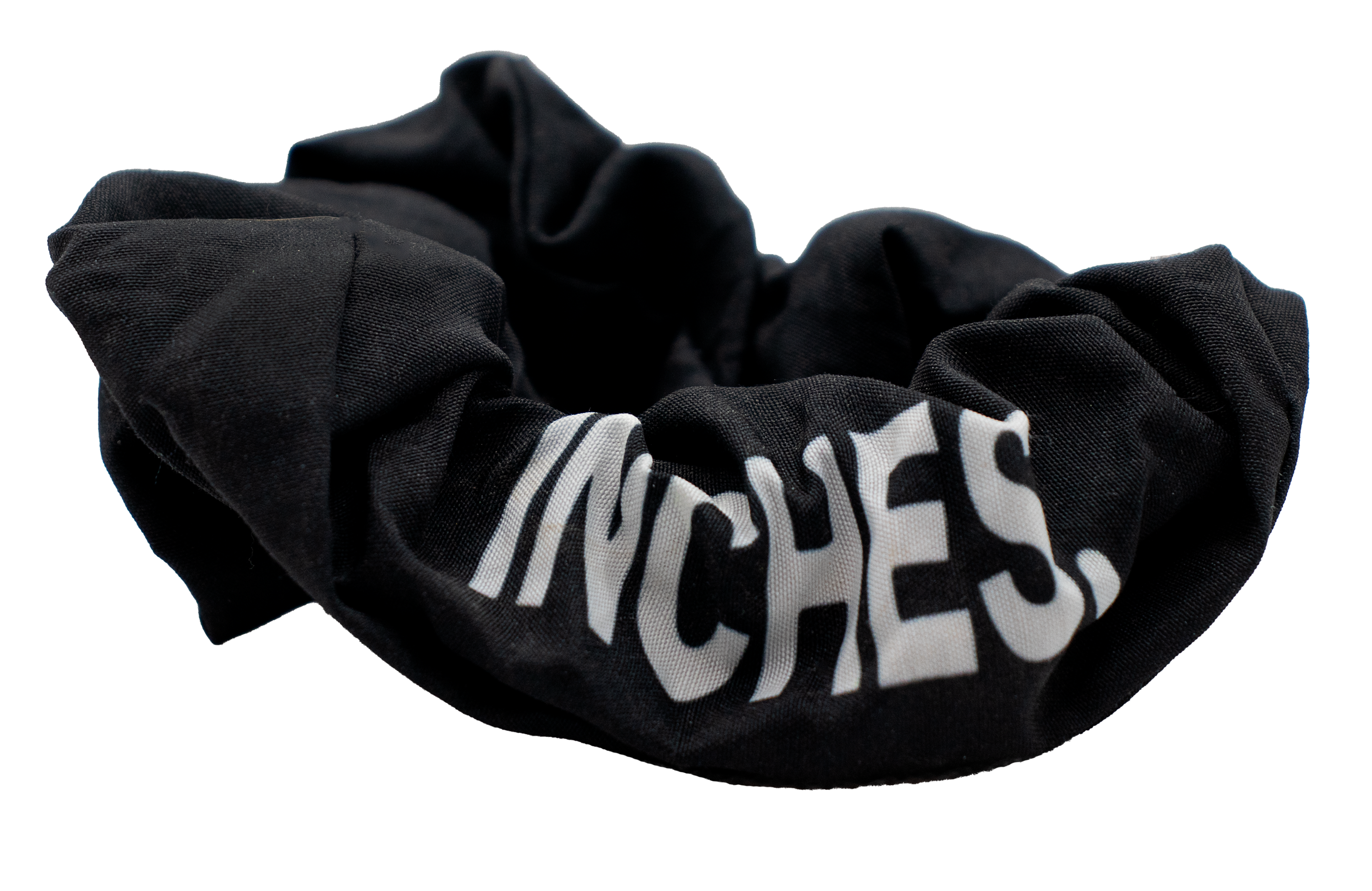 INCHES logo scrunchie